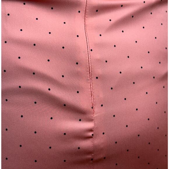 Women's BCB Generation Pink w/ Black Polka Dot Dress - Size 0 ( XXS / XS ) - Picture 7 of 13